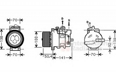 VAN WEZEL 3000k431 -  Компрессор, кондиционер